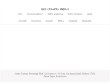 Tablet Screenshot of gkiharapanindah.org